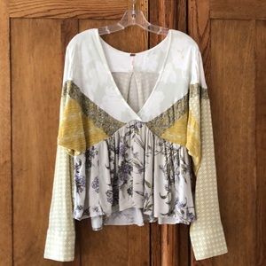 NWT Free People Natural Aloha State Of Mind Top